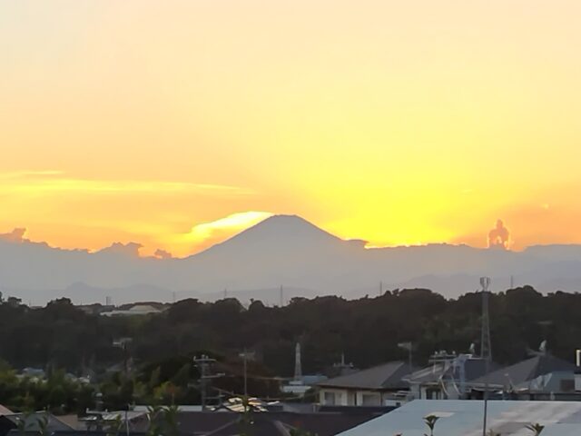 現場より富士山を望む！（拡大写真）