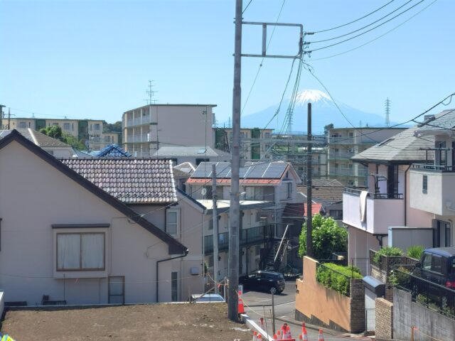 №1区画より富士山を撮影